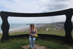 Bernadette overlooking Dieppe