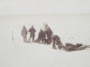 Encampment of Dog Sledge in command of Lieut May on a large Old Floe