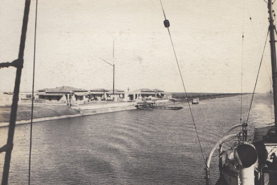 H.M.S Petersfield Tour - Suez Canal Oct 22 1922